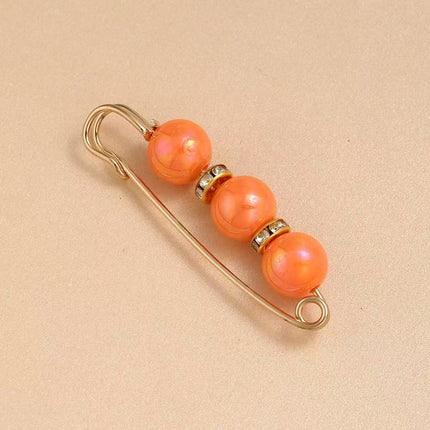SUPERVALUECHOICE HCSESA00124 New Handmade 3-Bead Brooch, Women Color-Blocking Pendant Pin, Fashion Banquet Jewelry Accessories Gifts