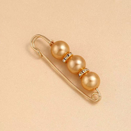 SUPERVALUECHOICE HCSESA00124 New Handmade 3-Bead Brooch, Women Color-Blocking Pendant Pin, Fashion Banquet Jewelry Accessories Gifts