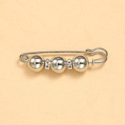 SUPERVALUECHOICE HCSESA00124 New Handmade 3-Bead Brooch, Women Color-Blocking Pendant Pin, Fashion Banquet Jewelry Accessories Gifts