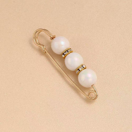 SUPERVALUECHOICE HCSESA00124 New Handmade 3-Bead Brooch, Women Color-Blocking Pendant Pin, Fashion Banquet Jewelry Accessories Gifts
