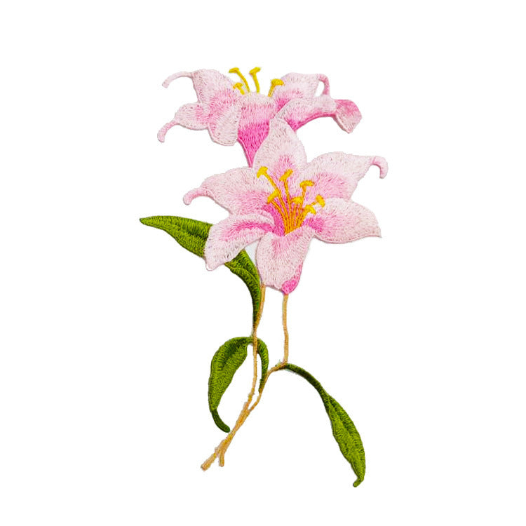 SUPERVALUECHOICE HCSEYB00082 Floral Embroidered Fabric Patches5..9'' X 9.05''