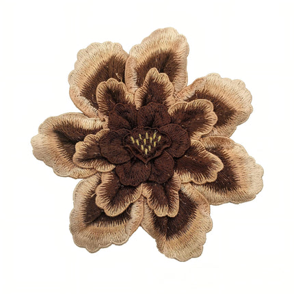SUPERVALUECHOICE HCSEYB00120 Floral Embroidered Fabric Patches 7.84''×7.84''