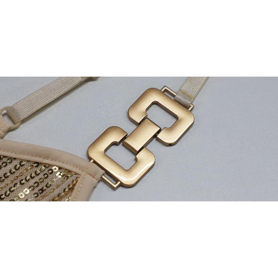 SVCT000090 Women's Summer Sleeveless  V Neck Wear a suit for the banquet and annual meeting with a sequined halter top inside