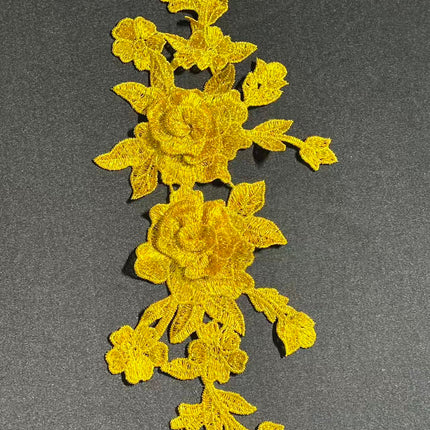 SUPERVALUECHOICE HCSEYB00067 Floral Embroidered Fabric Patches 5.51'' X 11.81''