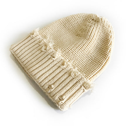 SUPERVALUECHOICE HCSEKB00001 Vintage Distressed Knit Beanie Hat Unisex Slouchy Winter Cap