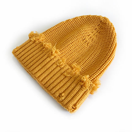 SUPERVALUECHOICE HCSEKB00001 Vintage Distressed Knit Beanie Hat Unisex Slouchy Winter Cap