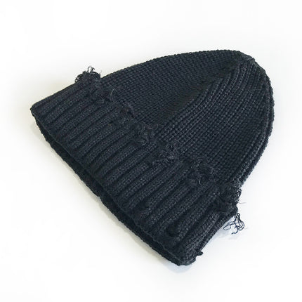 SUPERVALUECHOICE HCSEKB00001 Vintage Distressed Knit Beanie Hat Unisex Slouchy Winter Cap
