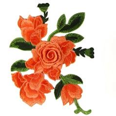 SUPERVALUECHOICE HCSEYB00083 Floral Embroidered Fabric Patches 6.29'' X 8.66''
