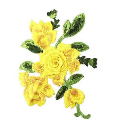 SUPERVALUECHOICE HCSEYB00083 Floral Embroidered Fabric Patches 6.29'' X 8.66''