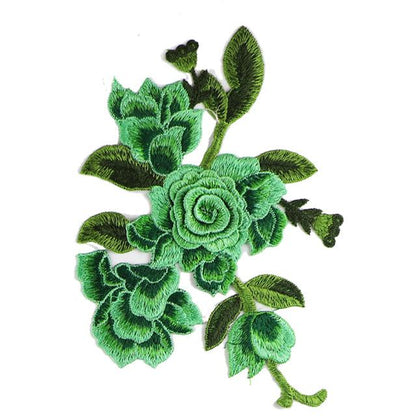 SUPERVALUECHOICE HCSEYB00083 Floral Embroidered Fabric Patches 6.29'' X 8.66''