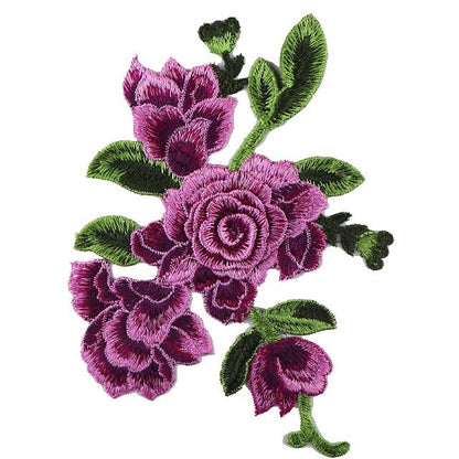 SUPERVALUECHOICE HCSEYB00083 Floral Embroidered Fabric Patches 6.29'' X 8.66''