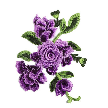 SUPERVALUECHOICE HCSEYB00083 Floral Embroidered Fabric Patches 6.29'' X 8.66''
