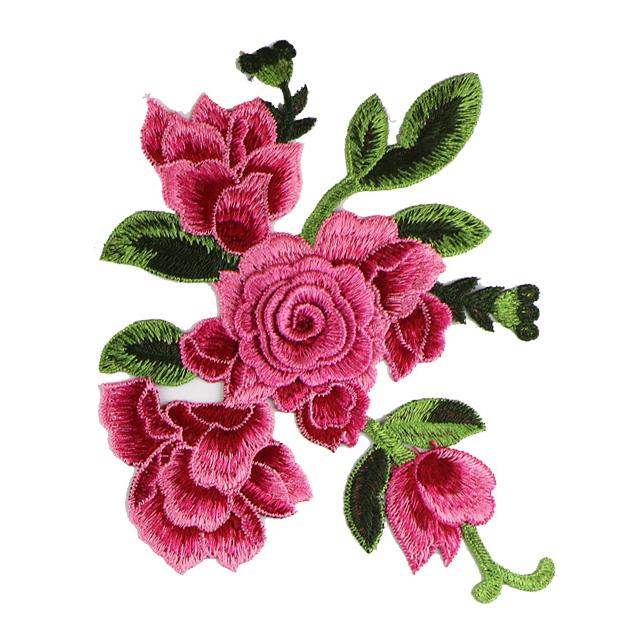 SUPERVALUECHOICE HCSEYB00083 Floral Embroidered Fabric Patches 6.29'' X 8.66''