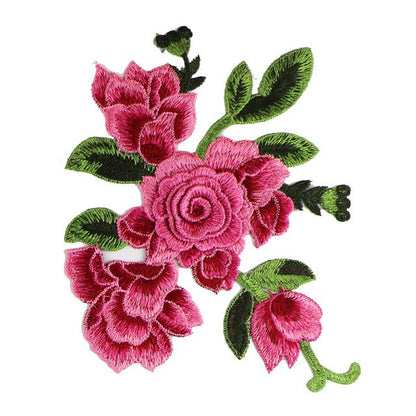 SUPERVALUECHOICE HCSEYB00083 Floral Embroidered Fabric Patches 6.29'' X 8.66''