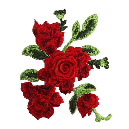 SUPERVALUECHOICE HCSEYB00083 Floral Embroidered Fabric Patches 6.29'' X 8.66''
