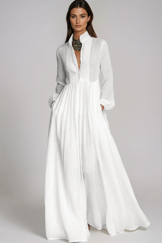 SUPERVALUECHOICE HCSEAA00012 Plunge Ruch Maxi Dress