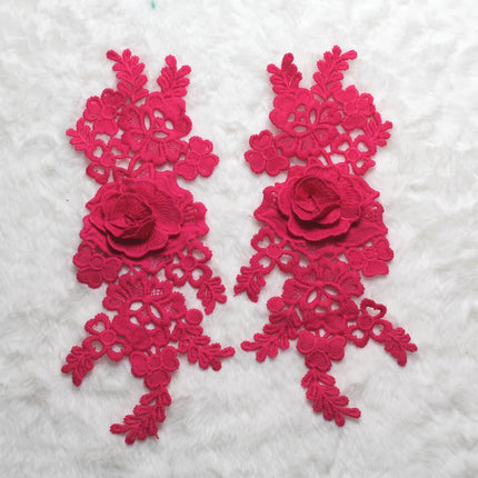 SUPERVALUECHOICE HCSEYB00136 Pair of Floral Embroidery Patches Matching Set
