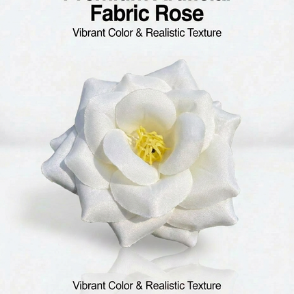 SUPERVALUECHOICE HCSERA00001 Premium Fabric Artificial Rose Flower , DIY Craft Rose Patches for Brooch Making, Clothing, Hat & Hair Accessory Decoration