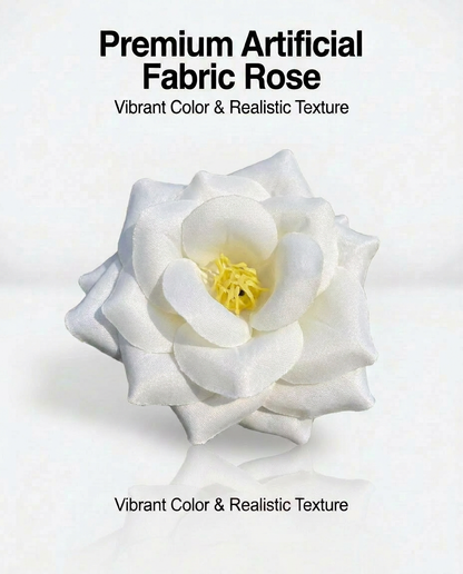 SUPERVALUECHOICE HCSERA00001 Premium Fabric Artificial Rose Flower , DIY Craft Rose Patches for Brooch Making, Clothing, Hat & Hair Accessory Decoration
