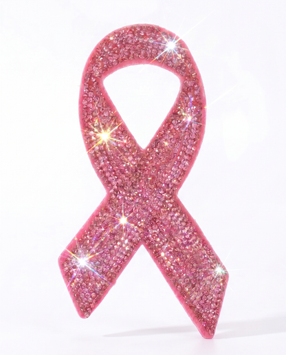 SUPERVALUECHOICE HCSESA00048 Sparkly Rhinestone Ribbon Keychain Brooch