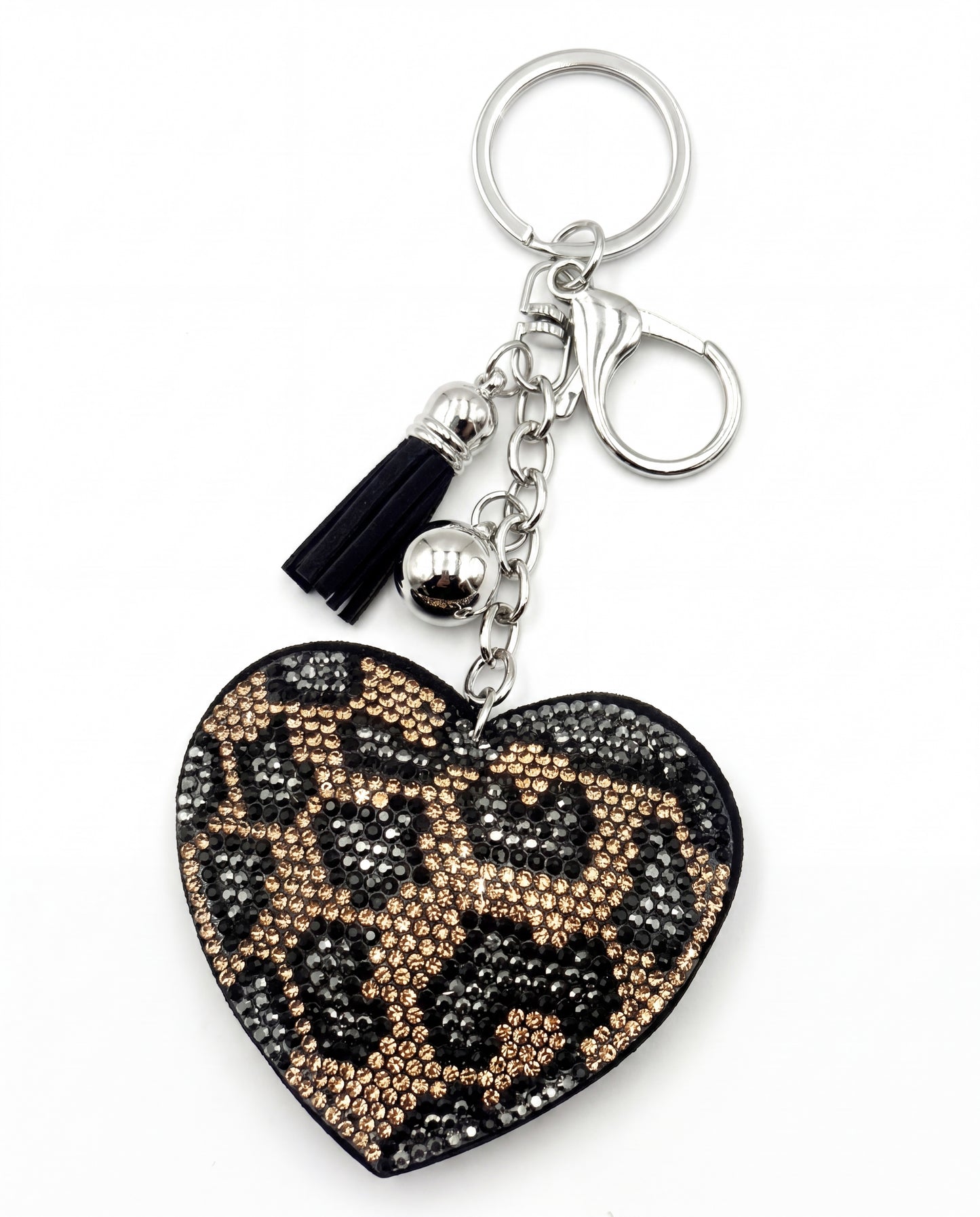 SUPERVALUECHOICE HCSESA00029 Crystal Heart Keychain and Brooch