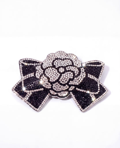 SUPERVALUECHOICE HCSESA00025 Crystal Camellia Bow Keychain & Brooch