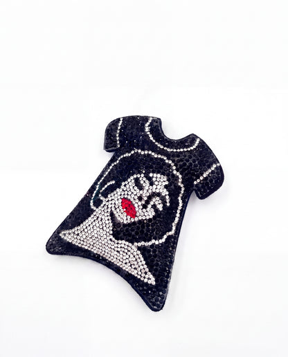 SUPERVALUECHOICE HCSESA00026 Rhinestone Cartoon Face Keychain & Brooch