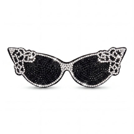 SUPERVALUECHOICE HCSESA00028 Bling Sunglasses Shape Brooch Pin & Keyring with Tassel