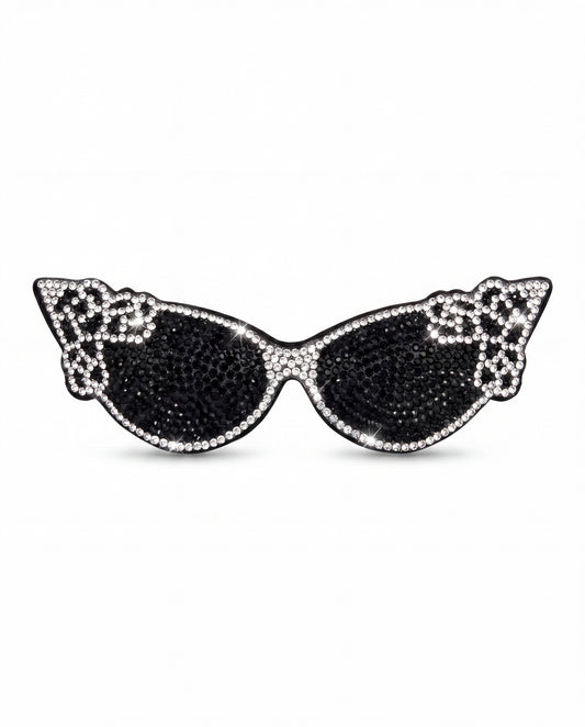 SUPERVALUECHOICE HCSESA00028 Bling Sunglasses Shape Brooch Pin & Keyring with Tassel