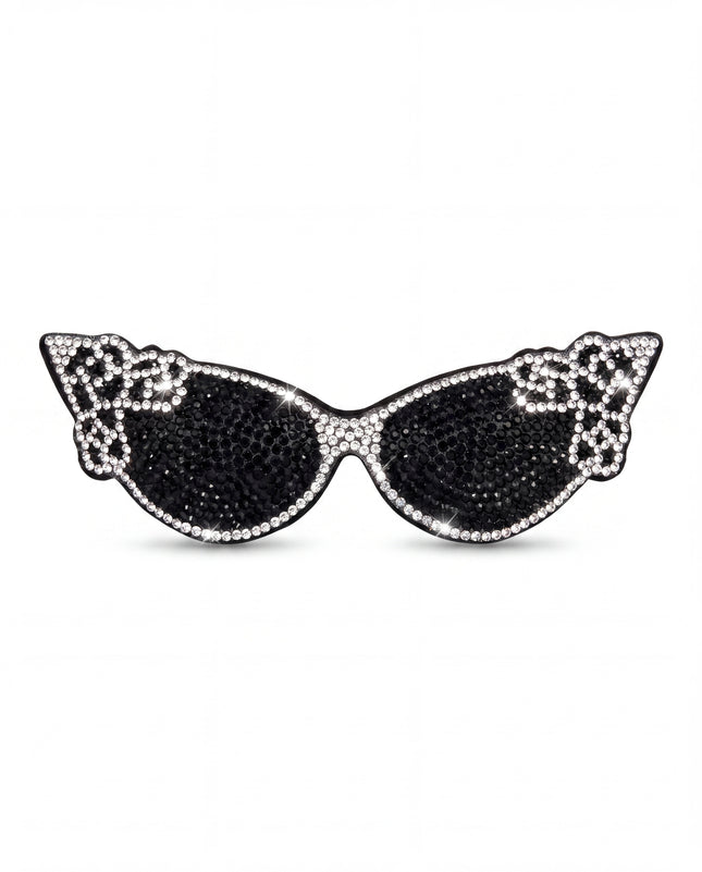 SUPERVALUECHOICE HCSESA00028 Bling Sunglasses Shape Brooch Pin & Keyring with Tassel