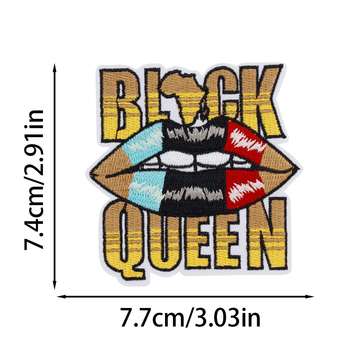 SUPERVALUECHOICE HCSEYSB00104 17Pcs Black Girl Empowerment Embroidered Iron On Patches Afro Theme Clothing DIY Appliques