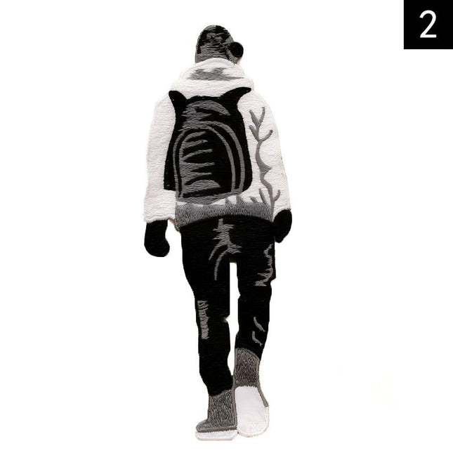 SUPERVALUECHOICE HCSEYB00106 Stylish Cartoon Fashion Girl Embroidered Iron On Patches Clothing DIY Decor Appliques