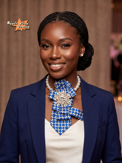 SUPERVALUECHOICE HCSEZA00009 Blue Petal Tie