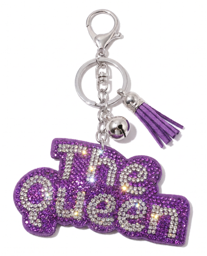 SUPERVALUECHOICE HCSESA00045 Sparkly Rhinestone The Queen Keychain&Brooch