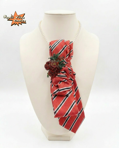 SUPERVALUECHOICE HCSEZA00038 Red and black striped tie