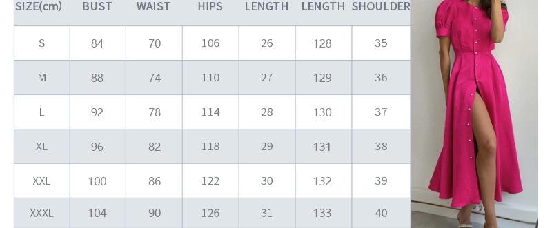 SVCD000023 High-waisted, solid color, fashionable, and slit European and American dress with a feminine style for commuting