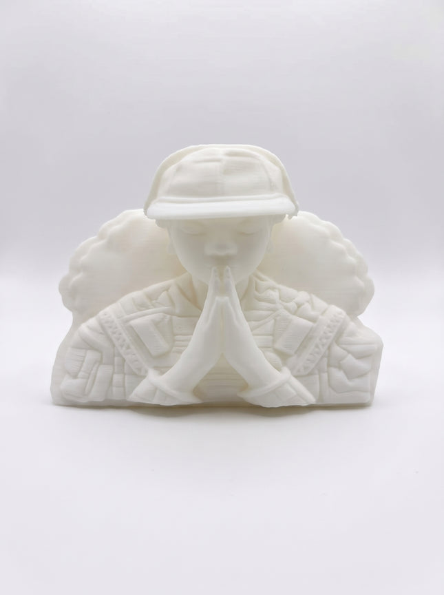 SUPERVALUECHOICE HCSEUA00012 Z-Blank Paintable Camo Praying Woman Resin, DIY Color Craft Blanks for Brooch & Keychain Making