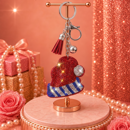 SUPERVALUECHOICE HCSESA00043 Crystal Christmas Series Keychain & Brooch