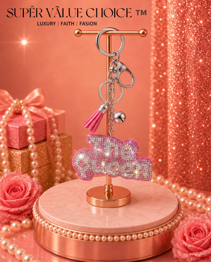 SUPERVALUECHOICE HCSESA00045 Sparkly Rhinestone The Queen Keychain&Brooch