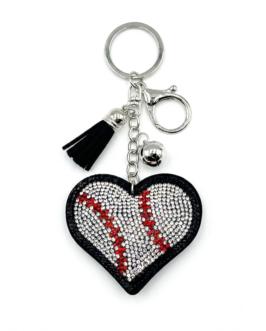 SUPERVALUECHOICE HCSESA00050 Multi-Style Crystal Heart Keychain&Brooch