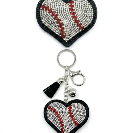 SUPERVALUECHOICE HCSESA00050 Multi-Style Crystal Heart Keychain&Brooch