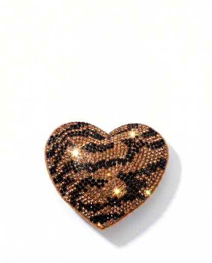 SUPERVALUECHOICE HCSESA00044 Sparkly Rhinestone Heart Bow Keychain Brooch