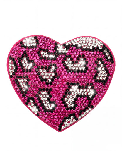 SUPERVALUECHOICE HCSESA00029 Crystal Heart Keychain and Brooch