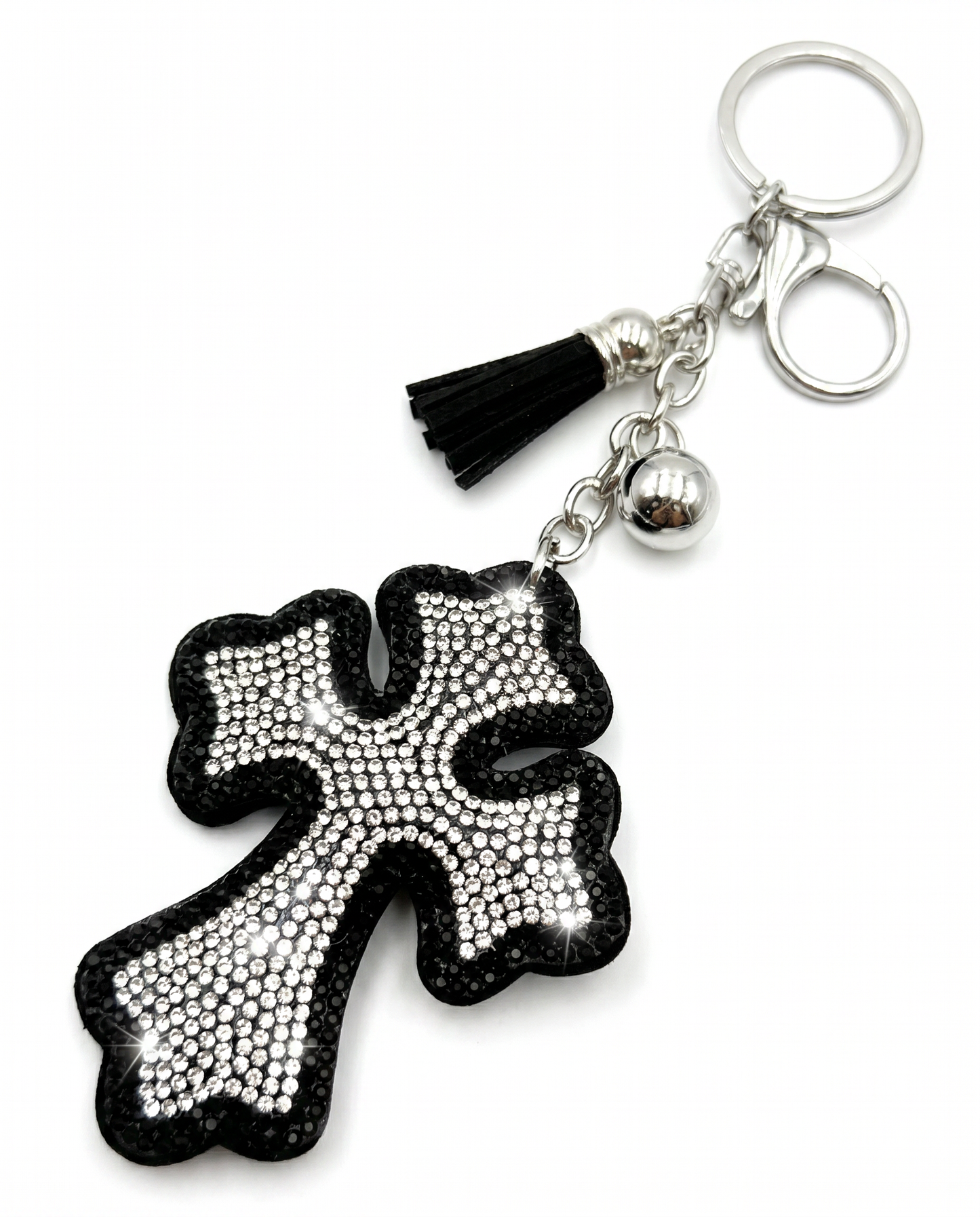 SUPERVALUECHOICE HCSESA00024 Rhinestone Cross Keychain & Brooch
