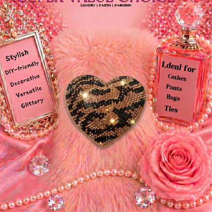 SUPERVALUECHOICE HCSESA00044 Sparkly Rhinestone Heart Bow Keychain Brooch