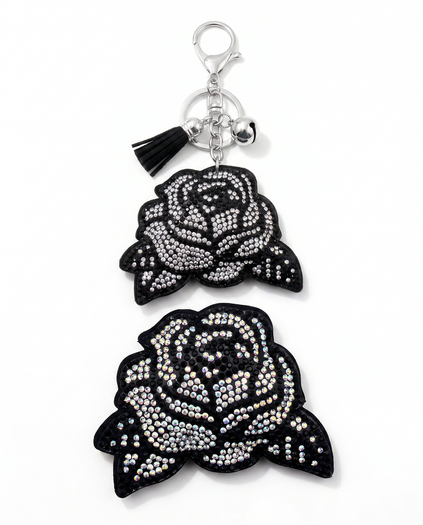 SUPERVALUECHOICE HCSESA00038 Sparkly Rhinestone Rose Keychain & Brooch