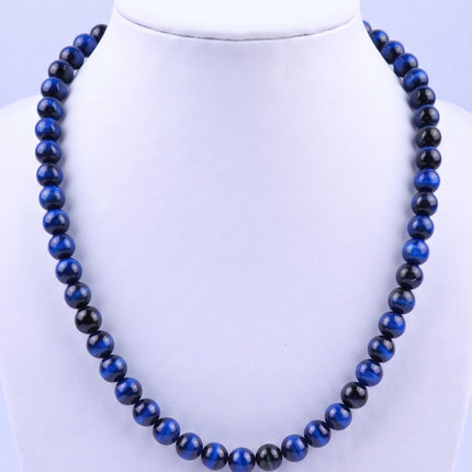 SUPERVALUECHOICE HCSEN00003 0.31 Inch Round Cat Eye Bead Single Strand Necklace 16&18 Inch With 6 Inch Extender 15 Colors Collarbone Beaded Chain Jewelry For Women
