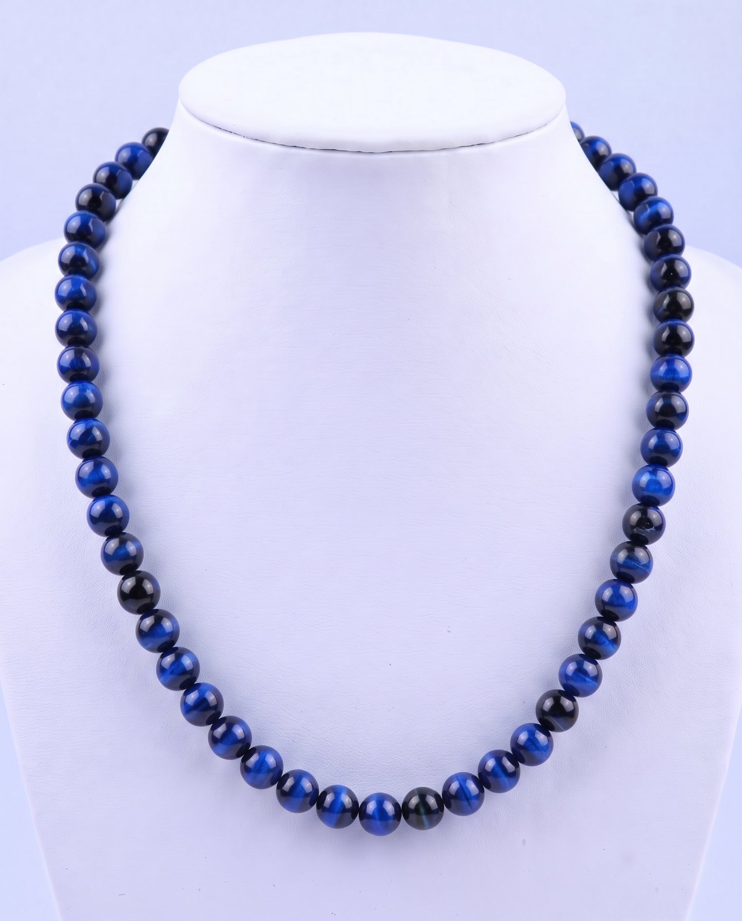 SUPERVALUECHOICE HCSEN00003 0.31 Inch Round Cat Eye Bead Single Strand Necklace 16 Inch With 6 Inch Extender 15 Colors Collarbone Beaded Chain Jewelry For Women