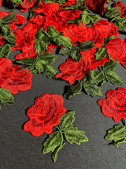 SUPERVALUECHOICE HCSEYB00094 Floral Embroidered Fabric Patches