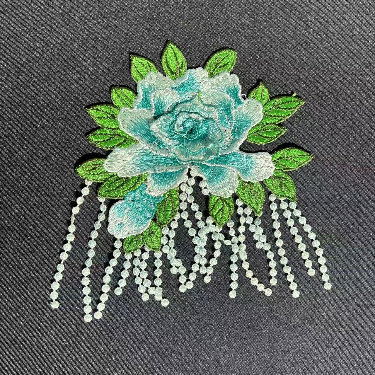 SUPERVALUECHOICE HCSEYB00070 Floral Embroidered Fabric Patches